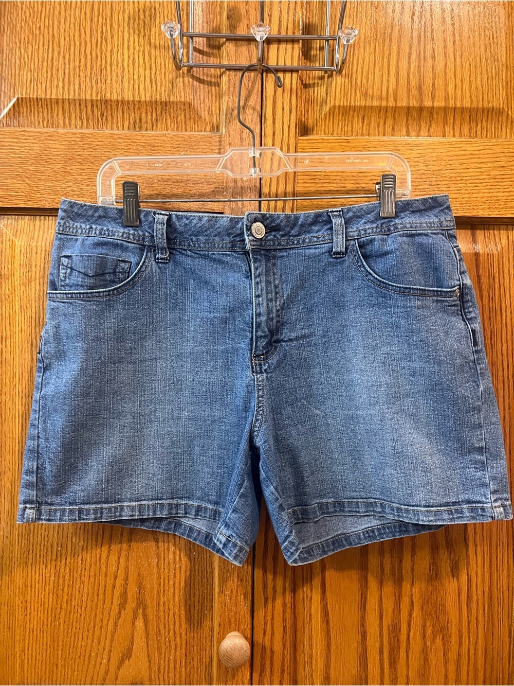 St. John's Bay Medium Blue Denim Jean Shorts